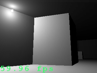 Per pixel point lighting with attenuation